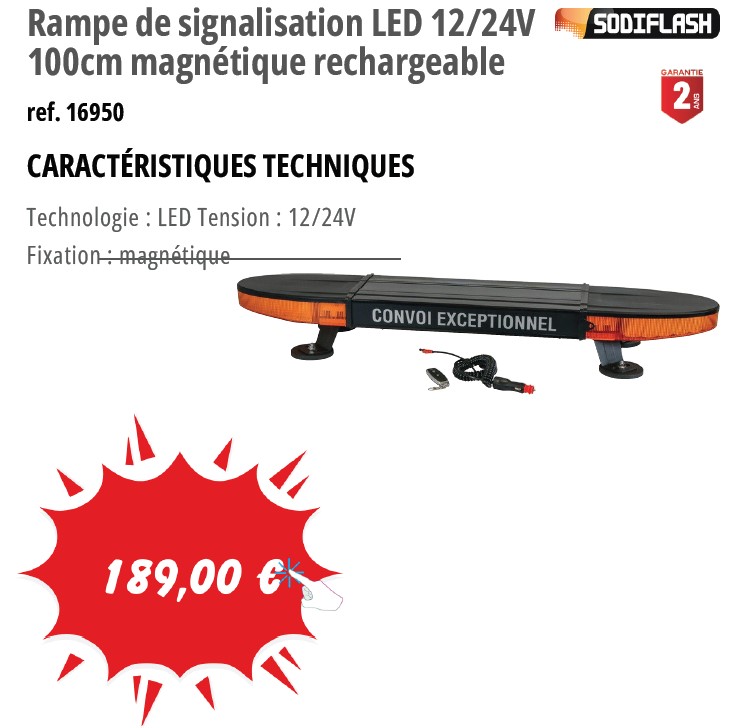 produit 2 : Rampe de signalisation