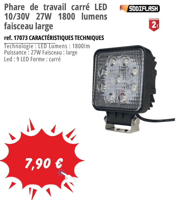 produit 4 : phare de travail LED